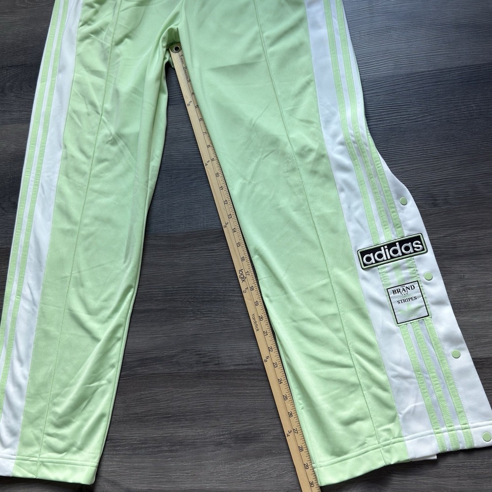 NEW Adidas Adibreak Track Pants Womens L Pistachio Green Tear Away Loose Fit - Picture 11 of 11